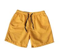Generisch 2025 - Pantalones cortos casuales de verano para hombre, pantalones cortos deportivos para hombre, holgados, de secado rápido, delgados, pantalones de playa elásticos, amarillo, XXL