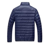 Generisch 2025 Ropa de invierno para hombre con cremallera clásica abrigo de patrón de pan para hombre una línea, marine, 4XL