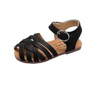 Generisch 2025 Sandalias de Verano Niñas Niños Niña Sandalia Niños Soft Soles Princesa Sandalias con Playa Antideslizante Sandalia Infantil 24, Negro , 25 EU