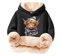 Generisch 2025 Sudadera con capucha de forro polar para niñas, suéter suave con diseños impresos, vida cotidiana, ocio al aire libre, GY2., 15-16 años