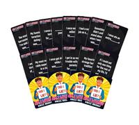 Generisch 2026 50 tarjetas de juego de mesa interactivas para personas acostadas, tarjetas de juego para beber, cartas de atmósfera para bebidas (blanco, 6,4 x 8,9 cm)