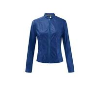 Generisch 2026 Abrigo Chaqueta Manga Larga Color Sólido Cremallera Abrigo Frente Abierto Chaqueta Corta Chaqueta Tops, azul, 5XL