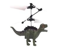 Generisch 2026 Avión de dinosaurio teledirigido con reconocimiento de gestos, avión de dinosaurio con carga USB, juguete volador para niños (verde, 16,5 x 13 cm)