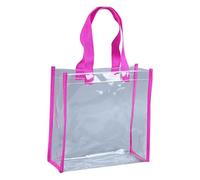 Generisch 2026 Bolso de compras transparente bolso de playa de moda bolso de hombro para ir de compras gimnasio viajes, Rosa intenso., Einheitsgröße, Mochilas rucksack