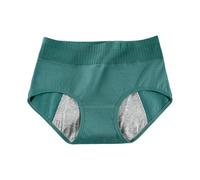 Generisch 2026 Bragas menstruales para mujer, 4 capas, antigoteo, bragas menstruales, bragas menstruales, bragas menstruales, negras, ligeras, para niñas y adolescentes, Verde claro., L