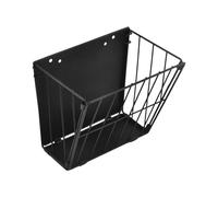 Generisch 2026 Bunny Hay Feeder | Comedero plegable con gancho | Comedero para heno con marco de metal | para alimentación de pared para casa de animales (negro, 17,5 x 15,7 cm)