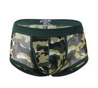 Generisch 2026 Calzoncillos Boxer Hombres Clásicos Impreso Cuadrado Calzoncillos con Bajo para Hombre, camuflaje, XXL