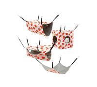 Generisch 2026 Cama escondida de 4 piezas para hámster y cerdos, suave, cómoda, cálida, ajustable, lavable a máquina o a mano, adecuada para cerdos SANDR (A, 30 x 30 x 5 cm)