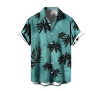 Generisch 2026 Camisas casuales al aire libre para hombre con impresión digital para un ajuste relajado, perfectas para verano, fácil de cuidar, tela cómoda para tu estilo diario. Camisa de manga