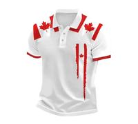 Generisch 2026 Camiseta de manga corta para hombre de corte ajustado con lista de botones para primavera en la vida cotidiana, cómoda y transpirable mezcla superior, Blanco, 3XL