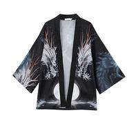 Generisch 2026 Cárdigan kimono para hombre Camisas de gran tamaño Patrón Popular Impreso Top Laooísta Moda Holgado, marine, XL