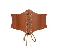 Generisch 2026 Cinturón de Mujer Cintura Verano Al Aire Libre Usar Clip De Cintura Transpirable Cintura Encogimiento Cintura Adelgazante Sello de Cintura, marrón, C