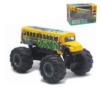 Generisch 2026 Coche teledirigido autobús escolar con ruedas grandes de aleación, Pull Back & Go, modelo de fricción (ideal para niños) (B, 14 x 10 x 8 cm)