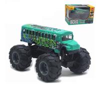 Generisch 2026 Coche teledirigido autobús escolar con ruedas grandes de aleación, Pull Back & Go, modelo de fricción (ideal para niños) (C, 14 x 10 x 8 cm)