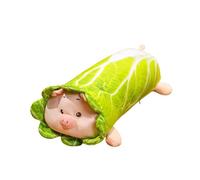Generisch 2026 Cojín de peluche con forma de cerdo de col, muñeca de cerdo, cojín para sofá doméstico, muñeca de tela, adecuado para uso doméstico o como regalo, suave y agradable a la piel (A, 69 x