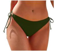 Generisch 2026 Conjunto de tankini para mujer de talla grande con pantalones cortos de playa con volantes altos para una cobertura completa al nadar deportes yoga, Verde militar., L
