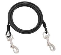 Generisch 2026 Correa para perros, 8 m de largo, con clips giratorios cadenas para exteriores, camping, 1 unidad (negro, 32 x 26 cm)