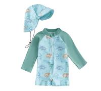 Generisch 2026 Costume Neonato Mare Costume Bambino Anti UV Tutina Cappello Bambina Neonata UPF 50 Intero Vestiti Bagno 3 Anni 4 Da Maglietta 120 8 Bimba Cappellino 1 Anno 6 9 MESI Costumi Ragazza, A4