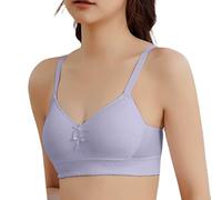 Generisch 2026-Crop Top BH Niñas Sin Costura Deportes Sujetador Entrenamiento Blanco Adolescente Sujetador Camisola Estilo Sin Costuras Niños, morado, 9-11 años