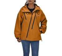 Generisch 2026 Damen Winter Outdoor Bergsturmjacke Reine Farbe Lose Große Freizeitjacke Winddicht Paar Bergsteigen Mantel Windbreaker (Orange, XL)