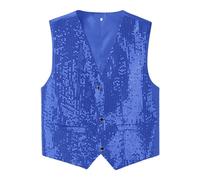 Generisch 2026 Disfraz de Carnaval Chaleco de Traje de Hombre Slim Fit Business Boda sin Mangas Camiseta de Tirantes, azul, M