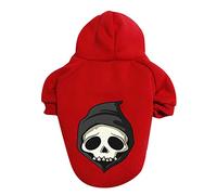 Generisch 2026 Disfraz de suéter para perros de Halloween para mascotas, juego de ropa suave para animales con accesorios, bonito atuendo de disfraz espeluznante (rojo, 4XL)