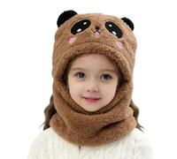 Generisch 2026 Gorro cálido para niños con orejeras bufanda para invierno - Gorro de punto para niños pequeños bebés en climas fríos ideal para la escuela al aire libre (café, talla única)