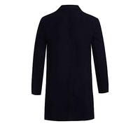Generisch 2026 Herren Winter Button Slim Langarm Jacke Trenchcoat Top Bluse (Black, XXXL)