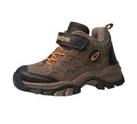 Generisch 2026 Invierno Botas de Nieve Mid Top Outdoor Alpinismo Zapatos de Algodón Ligero Antideslizante Calzado Deportivo Cálido para Niño Grande Pequeño, marrón, 40 EU