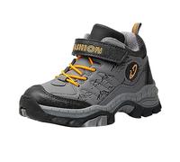 Generisch 2026 Invierno Botas de Nieve Mid Top Outdoor Alpinismo Zapatos de Algodón Ligero Antideslizante Calzado Deportivo Cálido para Niño Grande Pequeño, gris, 33 EU