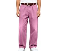 Generisch 2026 Jeans Casual Stretch Denim Pantalones vaqueros clásicos corte cómodo moderno diseño estrecho para el día a día, Rosa intenso., 3XL