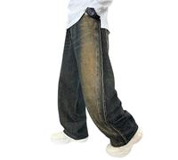 Generisch 2026 Jeans clásicos para niños, pierna recta, ajuste holgado, pantalones casuales cómodos de estilo retro., multicolor, 3-4 años