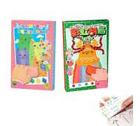 Generisch 2026 Juego de actualización "Rainbow Squeeze Art", 2 juegos de papel para rascar, tarjetas postales DIY, estimular la creatividad, regalo de cumpleaños original para niños y regalos de