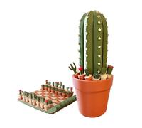 Generisch 2026 Juego de tablas de cactus 32 piezas impresas en 3D • Tabla de viaje enrollable • Suculentas • Para amantes (verde, 21 cm)