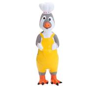 Generisch 2026 Juguete para gatos de látex, con canto, dentición, pollo extraño volador, juguete interactivo para mascotas (B, 21 x 5,5 cm)