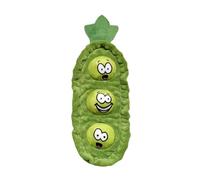 Generisch 2026 Juguetes para perros moldeados con papel crujiente, juguete interactivo para olfatear para perros, juguete de sonido con bolsillos ocultos, diseño de expresión facial (verde, 38 cm)