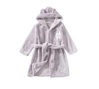 Generisch 2026 Kleinkind Kinder Baby Jungen Mädchen Cartoon Bademäntel Mit Warme Flanell Nachthemden Nachtwäsche Niedliche Warme Pyjamas Roben (Grey, 7-8 Years)