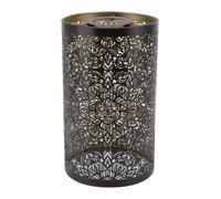 Generisch 2026 Lámpara de Jardín Hierro Forjado con Patrón Floral Diseño Hueco Circular para Iluminación Exterior (Bronce, 20 cm)
