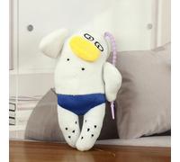 Generisch 2026 Llavero de peluche, colgante absurdo adorable para bolsas y llaves, extraño adorable peluche (F, 8 x 5 x 14)