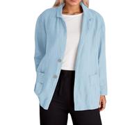 Generisch 2026 Mancuernas de manga larga sueltas para mujer de talla grande, ropa de invierno para uso diario, azul, XL