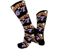 Generisch 2026 Medias de béisbol con diseño de gotas, calcetines originales hasta la rodilla para deportes informales, suaves, cómodas, elásticas, modernas., Color lila claro., talla única