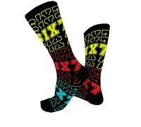 Generisch 2026 Medias de béisbol con diseño de gotas, calcetines originales hasta la rodilla para deportes informales, suaves, cómodas, elásticas, modernas., amarillo, talla única