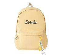 Generisch 2026 Mochila Infantil Personalizada con Nombres DIY Mochila Infantil para Escuela Viajes Linda Bolsa Pequeña para Preescolar, Guardería Escuela Primaria (Amarillo, Talla Única)