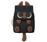 Generisch 2026 Mochila Linda Mochila con Grandes Ojos de Gato Tendencias de Moda Linda Mochila de Gato para Uso Diario para Niñas (con Adorno), a, 41x33x13cm, Mochilas rucksack