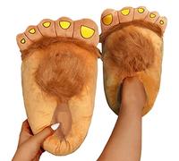Generisch 2026 Monster Furry Slippers, Big Feet Adventure, Funny Unisex Adults Feet Slippers Winter Men Women