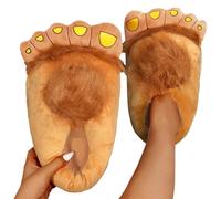 Generisch 2026 Monster Furry Slippers, Big Feet Adventure, Funny Unisex Adults Feet Slippers Winter Men Women