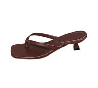 Generisch 2026 Mujeres Comercio Exterior Europeo y Retro Gran Tamaño Hueco Suela Suave Suela Casual Sandalias, Color rojo., 39 EU Ancho