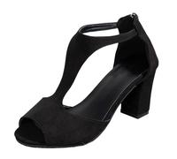 Generisch 2026 Mujeres Comercio Exterior Europeo y Retro Gran Tamaño Hueco Suela Suave Suela Casual Sandalias, Negro , 43 EU Ancho