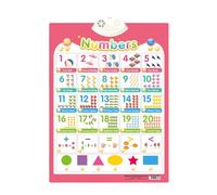 Generisch 2026 Mural interactivo para niños: póster educativo para inglés español con canciones, letras, números, acompañamiento de piano vocabulario animal. Adecuado para niños. (E, 41,5 x 58 cm)