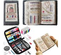 Generisch 2026 New Embroidery Stitch Book Kit, Portable Sewing Book with 106 Stitches, Complete Toolkit & Tutorial, Perfect for Beginners & Craft Lovers